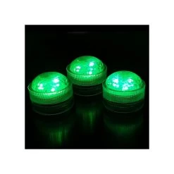 Vase Market 12 Pcs Submersible LED Light Green Waterproof Tea Lights, Available In 24 Pcs And 36 Pcs -vasemark Shop lsuc03cg