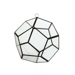 Vase Market Hanging Geometric Terrarium H-6" D-6" Metal Frame W/ Chain -vasemark Shop mfgp060606 1