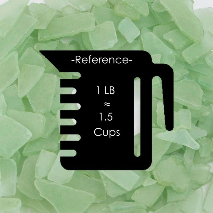 Vase Market 20 Lbs Sea Glass Flat Vase Filler Frosted Light Green 0.25" - 2.8" (Multiple Packing) 2 Vase Market 20 Lbs Sea Glass Flat Vase Filler Frosted Light Green 0.25" - 2.8" (Multiple Packing) - Image 2