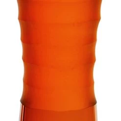 Vase Market Carved Autumn Orange H-14.5" Open D-2.75" Hourglass Tiered Vase. -vasemark Shop orange halloween vase dg0081ao 3