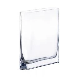 Vase Market Glass Rectangle Vase Round Edge H-8" Open-7"x1.75" (Multiple Packing) -vasemark Shop rectangle vase gcu163.3..800
