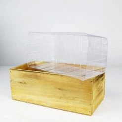 Vase Market Wood Rectangle Light Brown Planter Box W/ Plastic Liner H-4" Open-10"x5" (Multiple Packing) 8 Vase Market Wood Rectangle Light Brown Planter Box W/ Plastic Liner H-4" Open-10"x5" (Multiple Packing) -vasemark Shop rectangle wood planter liner unfinished wpcb051004un 5