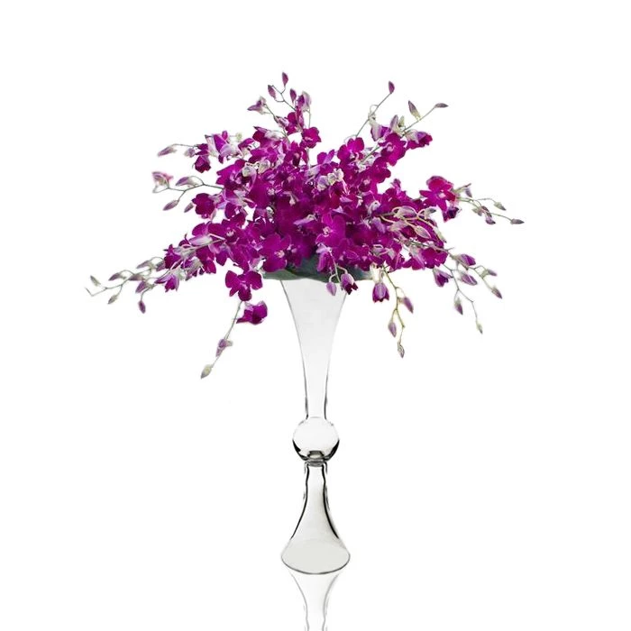 Vase Market Glass Trumpet Vase H-24" D-6" Reversible Clarinet Centerpiece (Multiple Packing) 7 Vase Market Glass Trumpet Vase H-24" D-6" Reversible Clarinet Centerpiece (Multiple Packing) - Image 7