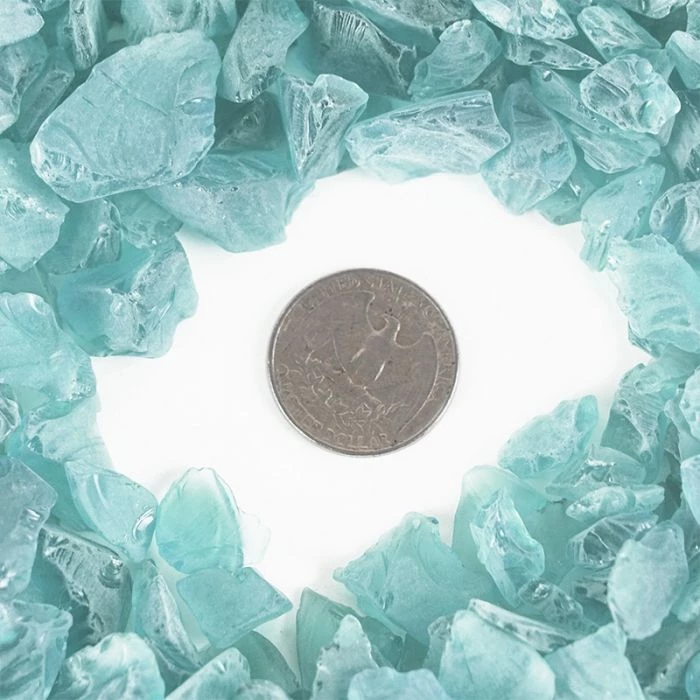 Vase Market 18 Lbs Vase Filler Sea Glass Frosted Light Blue 0.5" - 1", Available In 28 Lbs 4 Vase Market 18 Lbs Vase Filler Sea Glass Frosted Light Blue 0.5" - 1", Available In 28 Lbs - Image 4