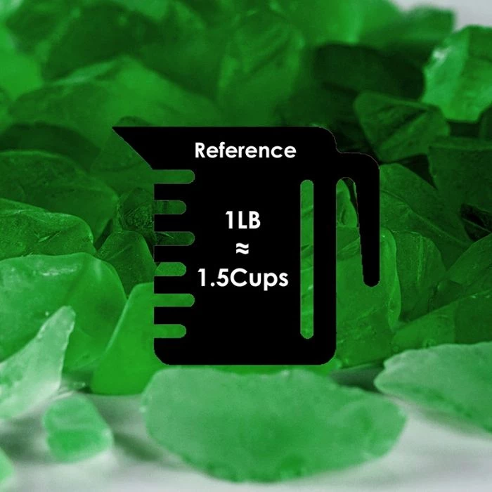 Vase Market 18 Lbs Vase Filler Sea Glass 1" - 2" Large Frosted Green, Available In 28 Lbs 2 Vase Market 18 Lbs Vase Filler Sea Glass 1" - 2" Large Frosted Green, Available In 28 Lbs - Image 2