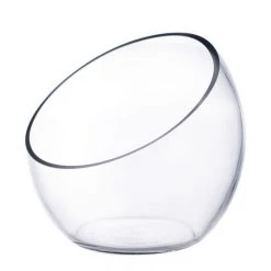 Vase Market Glass Slant Cut Bowl. H-9" D-10" Tilted Bowl Terrarium (Multiple Packing) 8 Vase Market Glass Slant Cut Bowl. H-9" D-10" Tilted Bowl Terrarium (Multiple Packing) -vasemark Shop slant cut bowl gcu064.1.800 1