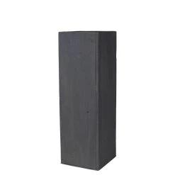 Vase Market Wood Square Planter Box W/ Zinc Liner Gray H-15" Open-5"x5" (Multiple Packing) -vasemark Shop tall wood planters gray brown zwcb050515lg 3