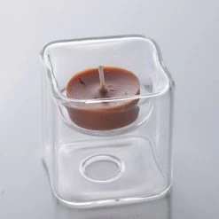 Vase Market Tealight Candle Holder Square Reversible H-2.5" D-2.5"x2.5", Pack Of 72 Pcs -vasemark Shop tealight candle holder gch108 03 candle.1000