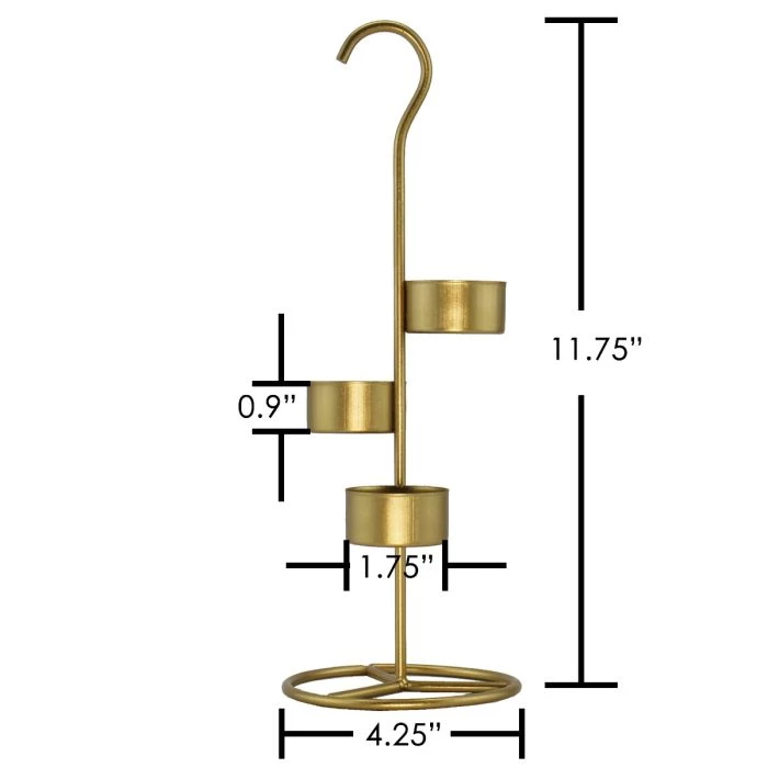 Vase Market Gold Candle Holder H-11.75" With 14" Chimney, Pack Of 6 Sets (12 Pcs) 3 Vase Market Gold Candle Holder H-11.75" With 14" Chimney, Pack Of 6 Sets (12 Pcs) - Image 3
