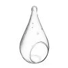 Vase Market Hanging Glass Plant Terrarium, Candle Holder. H-7.25" D-3.5" (Multiple Packing)