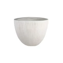 Vase Market Ceramic Planter Pot Satin White H-7"