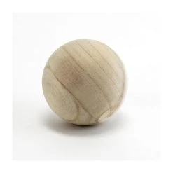 Vase Market Natural Unfinished Wood Ball Sphere D-4" (Multiple Packing)