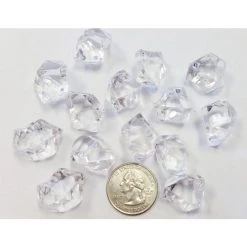 Vase Market 12 Lbs Acrylic Ice Rock Crystal 1" Large Clear Vase Fillers , Available In 24 Lbs -vasemark Shop vfac002
