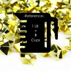 Vase Market 12 Lbs Acrylic Ice Rock Crystal 1" Large Gold Vase Fillers , Available In 24 Lbs 12 Vase Market 12 Lbs Acrylic Ice Rock Crystal 1" Large Gold Vase Fillers , Available In 24 Lbs -vasemark Shop vfac002gd cup