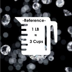 Vase Market 12 Lbs Acrylic Clear Diamond Vase Fillers 0.5" Wedding Gems Table Scatter (Approx. 2880 Pcs) -vasemark Shop vfac004 clear cup