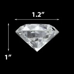 Vase Market 12 Lbs Acrylic Clear Diamond Vase Fillers 1" Wedding Gems Table Scatter (Approx. 720 Pcs) -vasemark Shop vfac005 dim