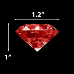 Vase Market 12 Lbs Acrylic Red Diamond Vase Fillers 1" Wedding Gems Table Scatter (Approx. 720 Pcs) -vasemark Shop vfac005r dim
