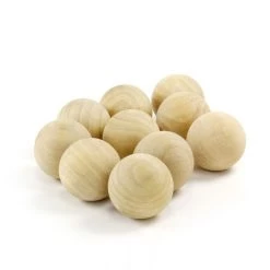Vase Market 10 Pcs Natural Unfinished Wood Ball Sphere D-2" (Multiple Packing) -vasemark Shop vfwbt020 3 1