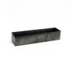 Vase Market Zinc Rectangle Planter Iron Grey Finish H-4" Open-5" X 20" (Multiple Packing)