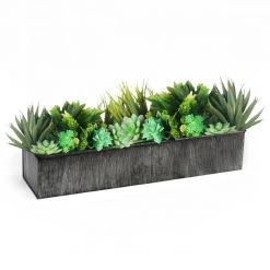 Vase Market Zinc Rectangle Planter Iron Grey Finish H-4" Open-5" X 20" (Multiple Packing) 8 Vase Market Zinc Rectangle Planter Iron Grey Finish H-4" Open-5" X 20" (Multiple Packing) -vasemark Shop zicb052004 plant