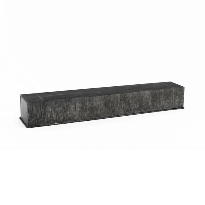 Vase Market Zinc Rectangle Planter Iron Grey Finish H-4" Open-5" X 28" (Multiple Packing) 5 Vase Market Zinc Rectangle Planter Iron Grey Finish H-4" Open-5" X 28" (Multiple Packing) - Image 5