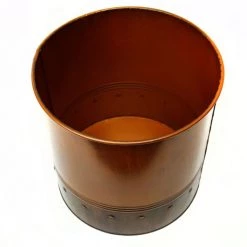 Vase Market Zinc Galvanized Cylinder Planter Copper Finish H-12" D-12" (Multiple Packing) -vasemark Shop zicy121212cu 3c