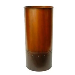 Vase Market Zinc Galvanized Cylinder Planter Copper Finish H-25" D-12" (Multiple Packing) -vasemark Shop zicy121225cu 1