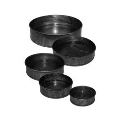 Vase Market Set Of 5 Zinc Cylinder Dish Iron Grey Finish D-4",5",6",7",8" (Multiple Packing) 17 Vase Market Set Of 5 Zinc Cylinder Dish Iron Grey Finish D-4",5",6",7",8" (Multiple Packing) -vasemark Shop zinc shallow tray zicy080802s5 1