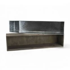 Vase Market Wood Rectangle Planter Box W/ Zinc Liner Natural H-6" W-24", H-4" W-22", Set Of 2 -vasemark Shop zwcb062406s2 details 06 3